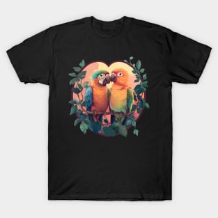 Parrots Lover Design T-Shirt